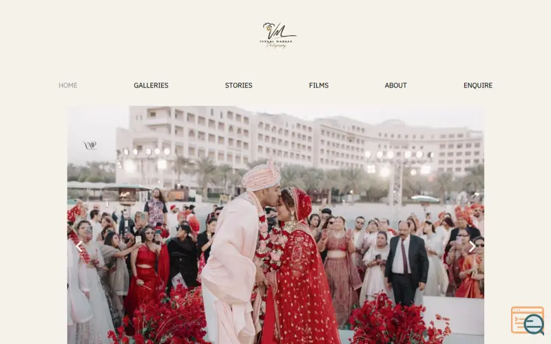 Screenshot of Vishal Madan Photography