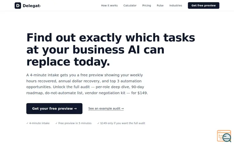 Screenshot of Delegate