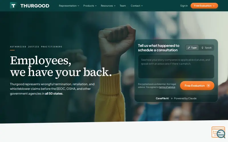 Screenshot of Thurgood