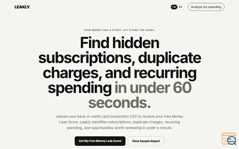 Screenshot of Leakly
