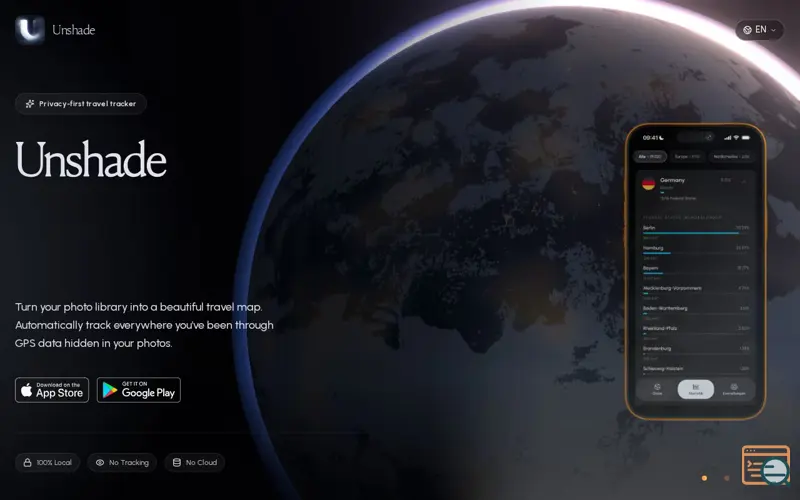Screenshot of Unshade