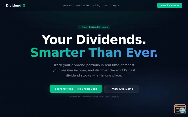 Screenshot of DividendIQ - Smart Dividend Portfolio 