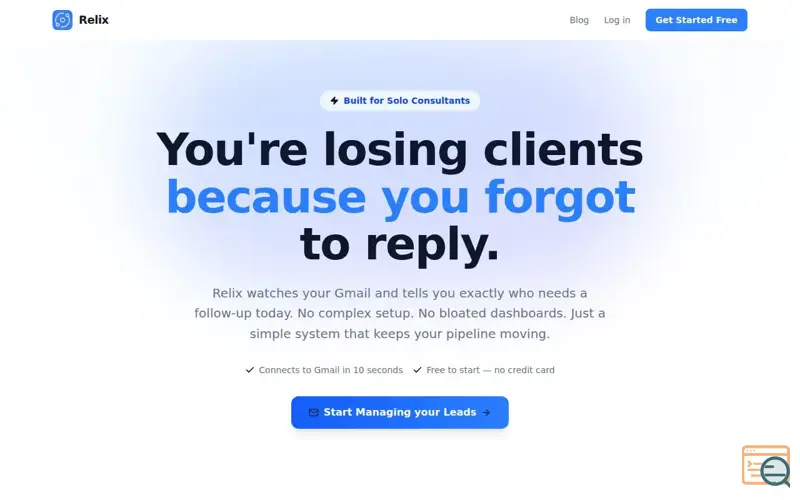 Screenshot of Relix