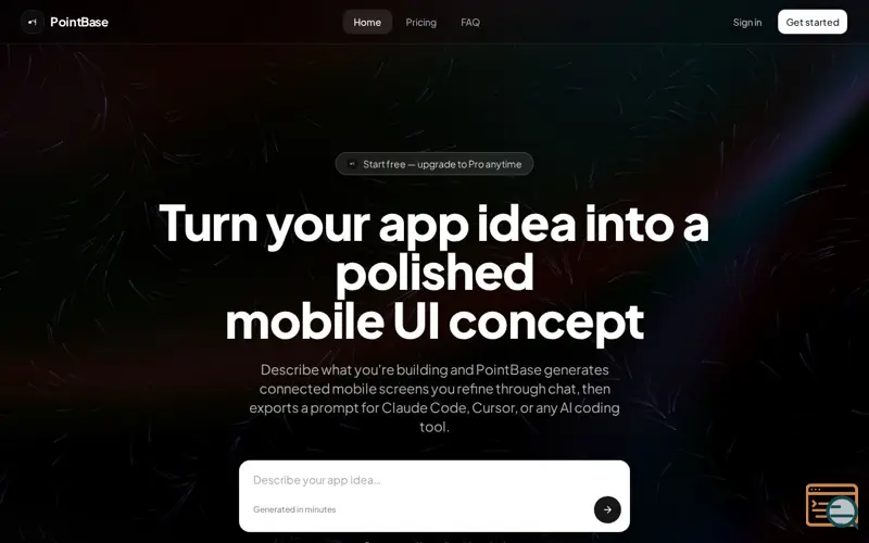 Screenshot of PointBase