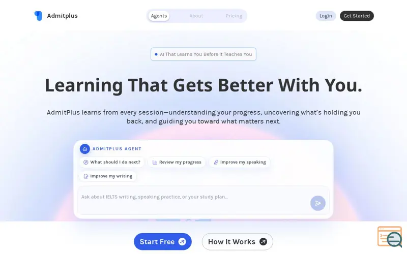 Screenshot of AdmitPlus.AI