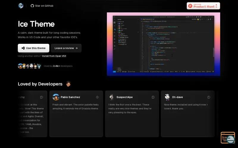 Screenshot of Ice Theme