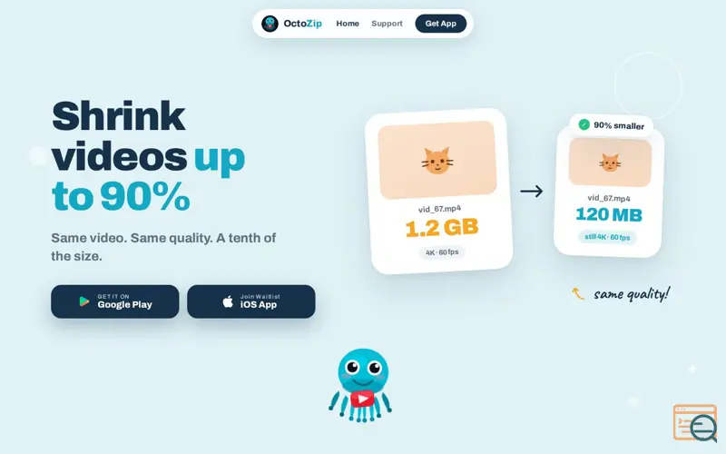 Screenshot of OctoZip