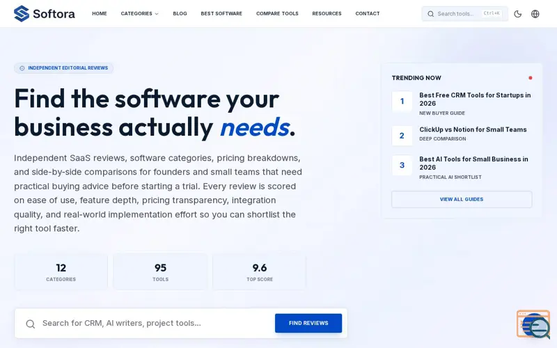 Screenshot of Softora