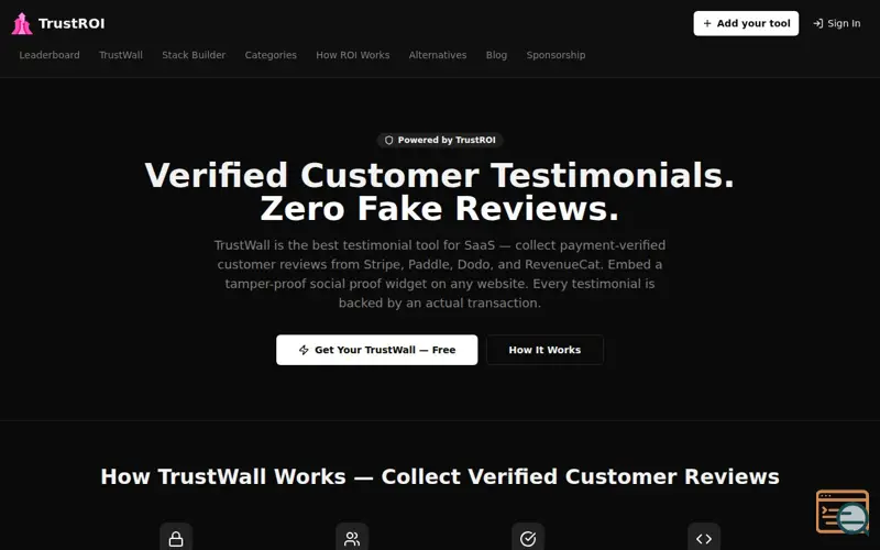 Screenshot of Trustwall