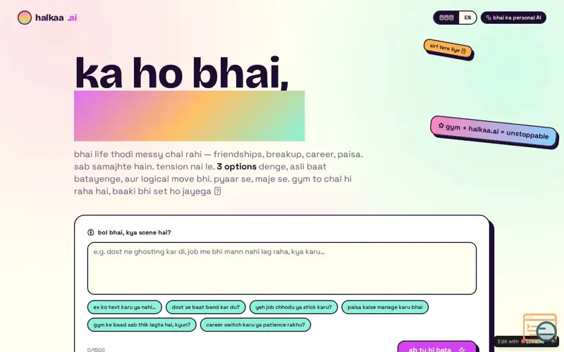 Screenshot of halkaa.ai