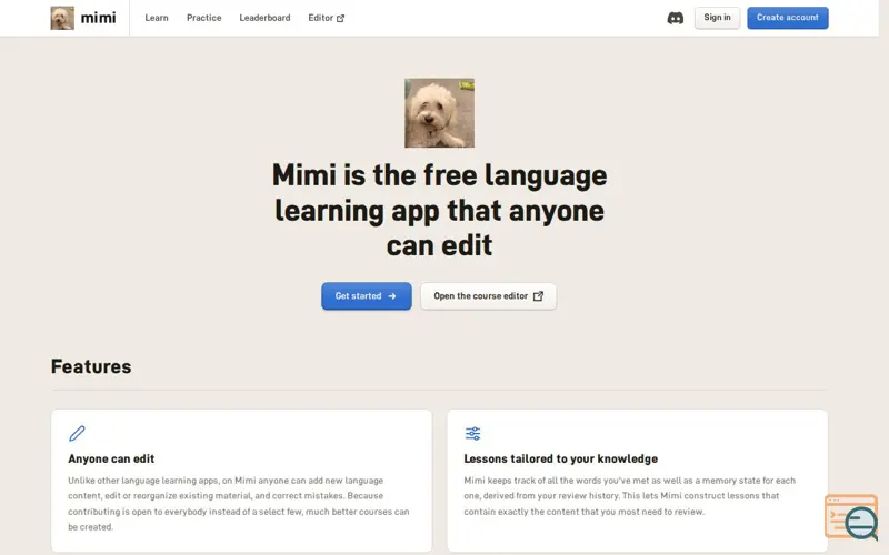 Screenshot of Mimi