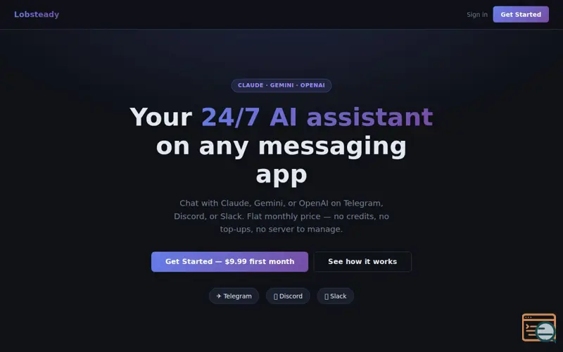 Screenshot of Lobsteady