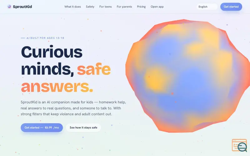 Screenshot of SproutKid