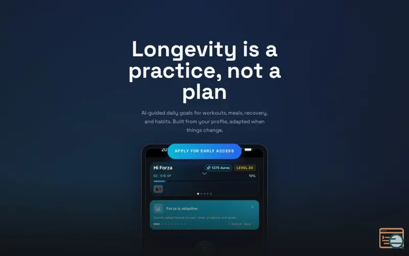 Screenshot of Forza - A Longevity App