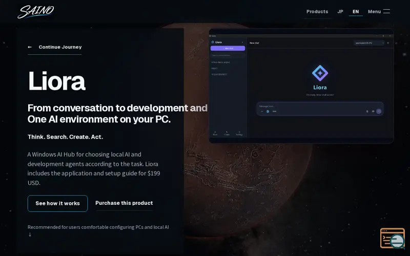 Screenshot of Liora