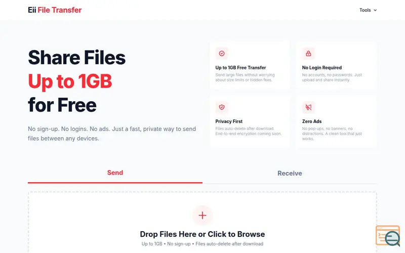 Screenshot of Eii File Transfer