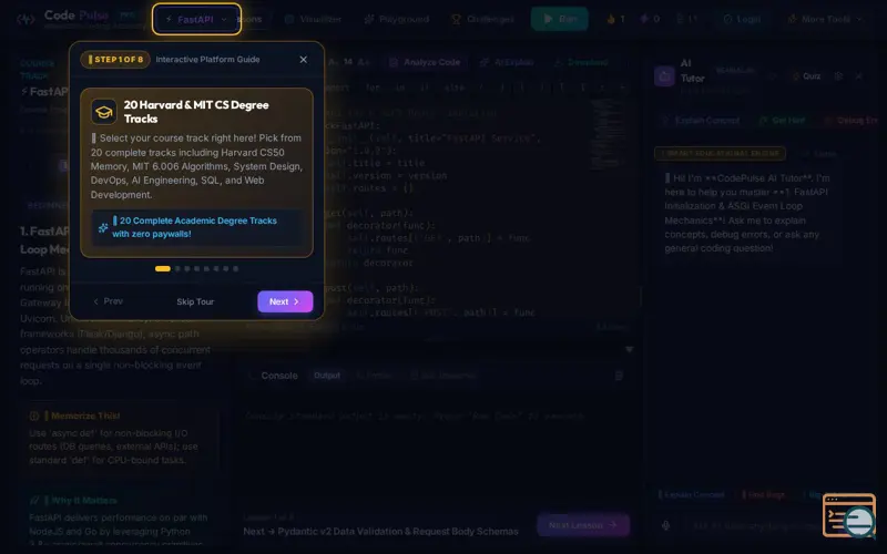 Screenshot of CodePulse PRO
