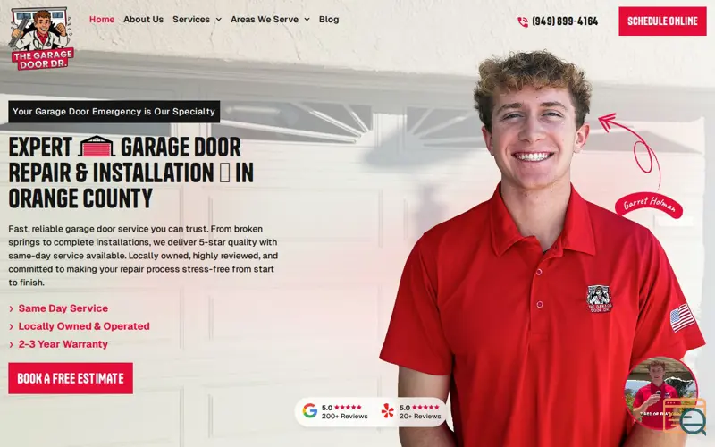 Screenshot of Garage Door Dr.