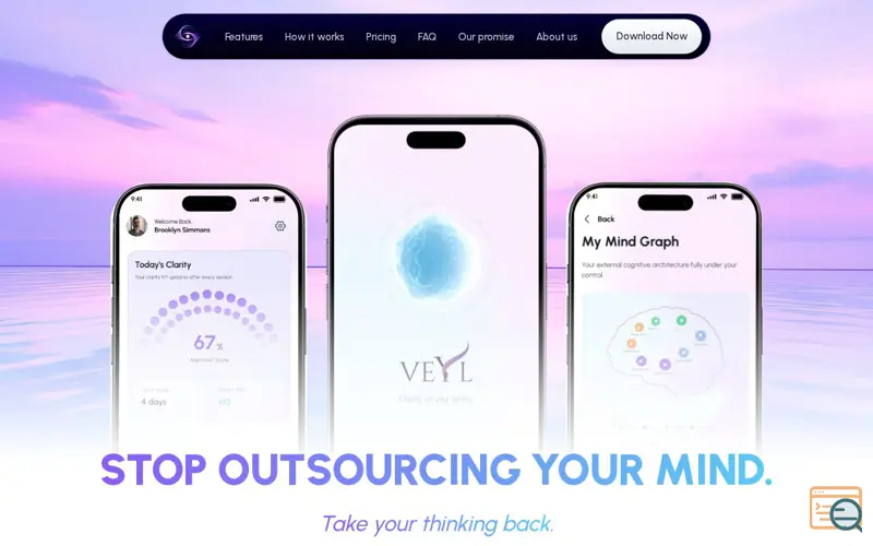 Screenshot of VEYL - Clarity is the New Luxury