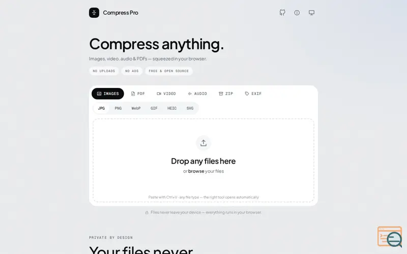 Screenshot of Compress Pro