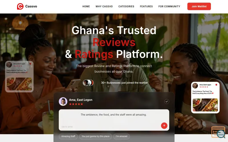 Screenshot of Cassvo