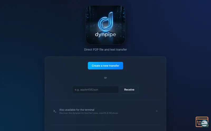 Screenshot of Dynpipe