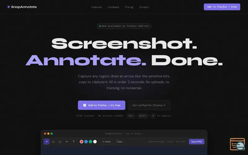 Screenshot of SnapAnnotate