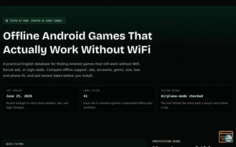 Screenshot of Offline Android Games