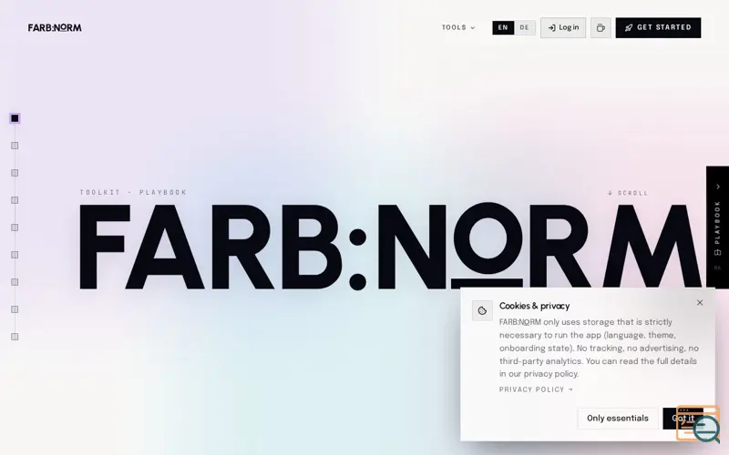 Screenshot of FARB:NORM