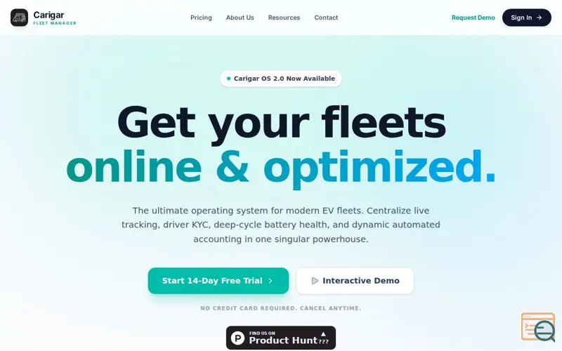Screenshot of Carigar Fleet Manager