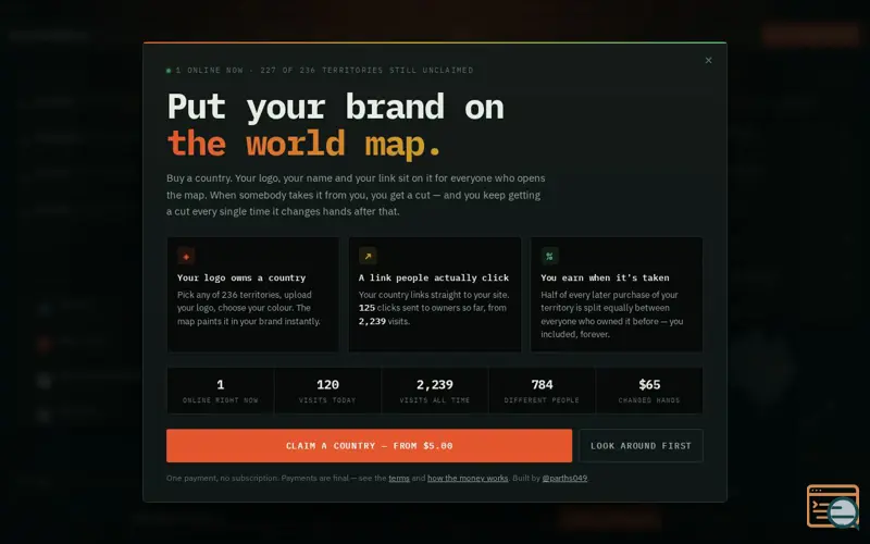 Screenshot of RuleTheWorld