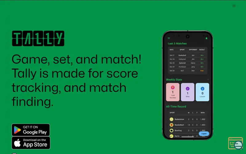 Screenshot of Tally