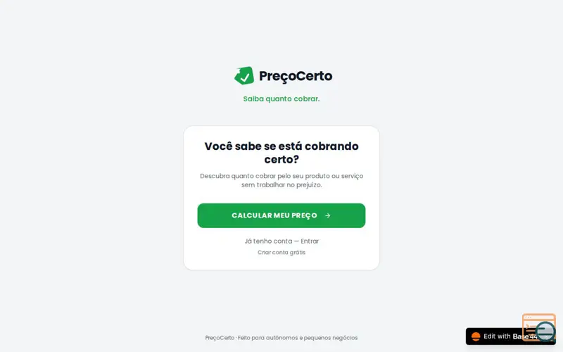 Screenshot of PreçoCerto