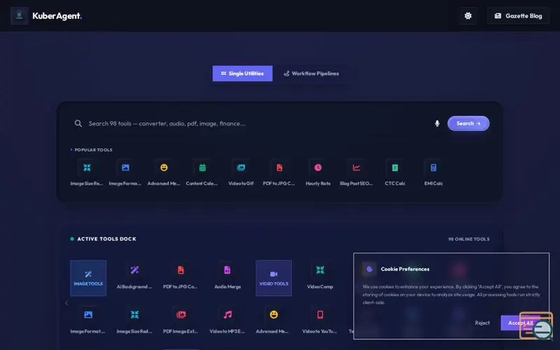 Screenshot of KuberAgent