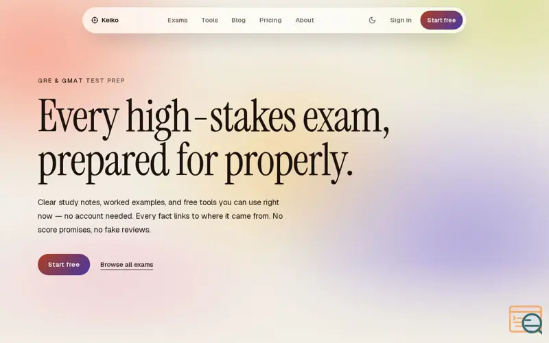 Screenshot of Keiko Study