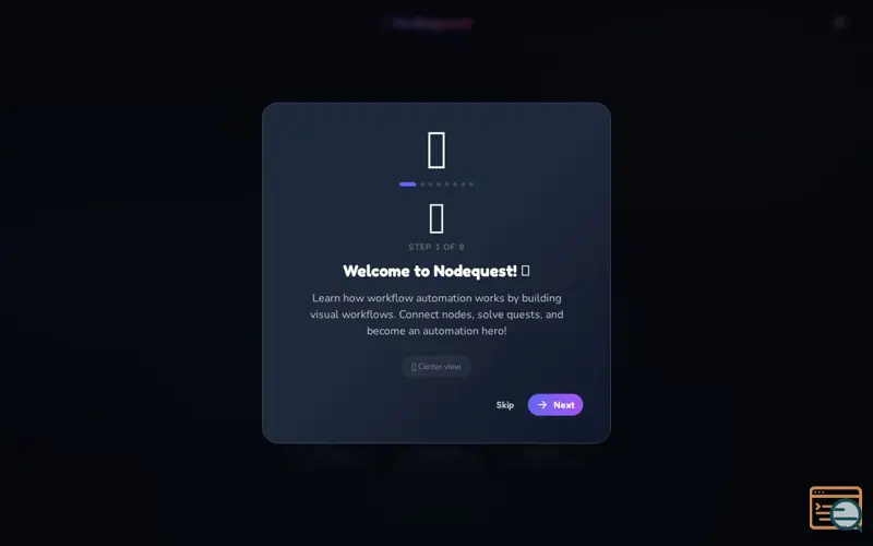 Screenshot of Nodequest