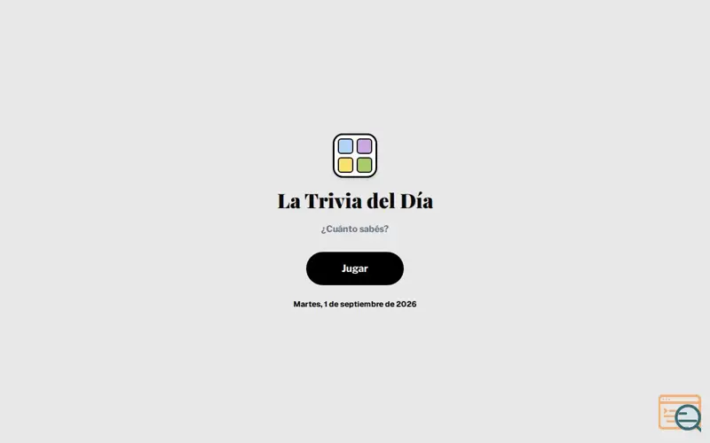 Screenshot of ¡La trivia del día!