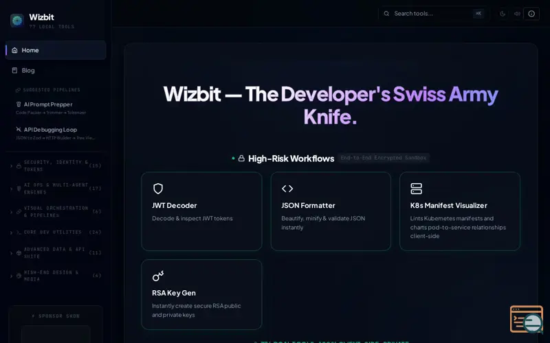 Screenshot of Wizbit