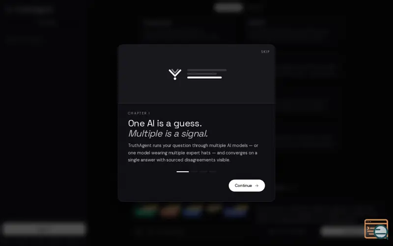 Screenshot of TruthAgent