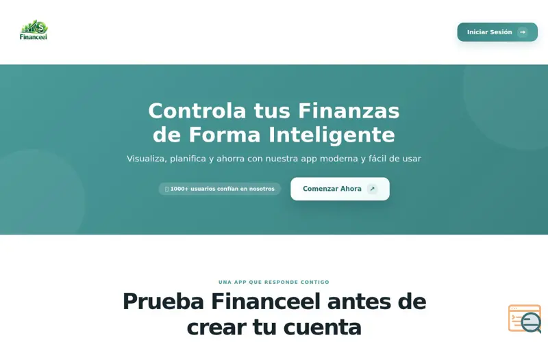 Screenshot of Financeel