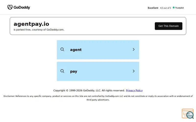 Screenshot of X402AgentPay, a launch using CashParking
