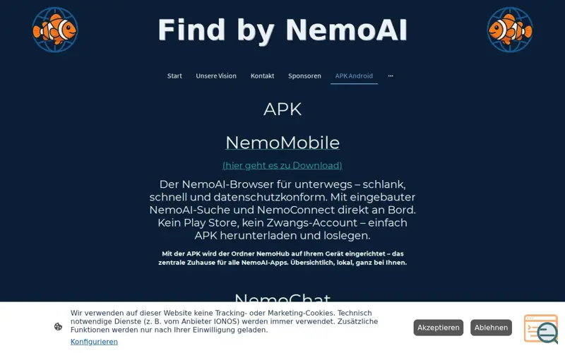 Screenshot of NemoChat