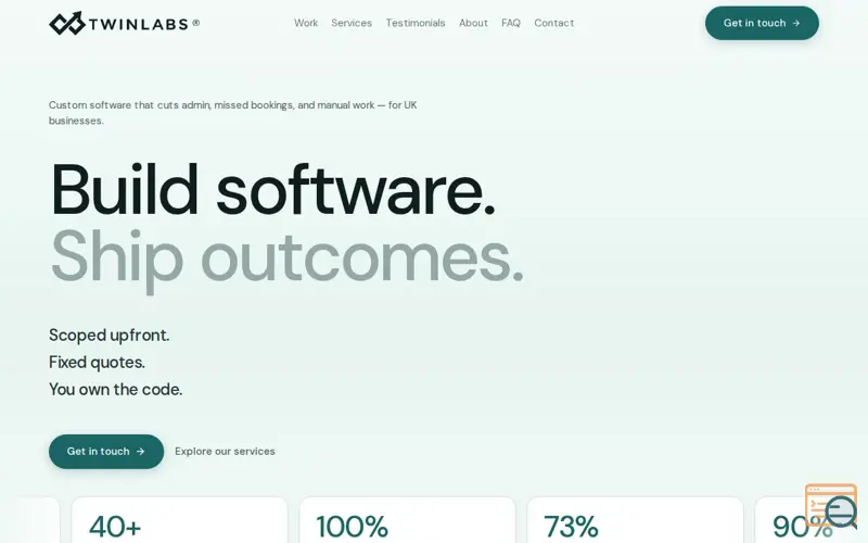 Screenshot of TwinLabs