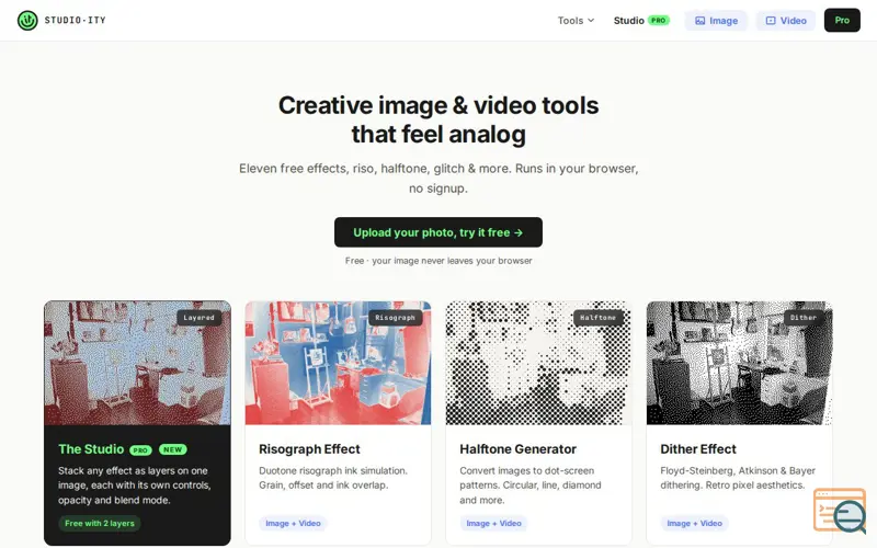 Screenshot of STUDIO ITY 