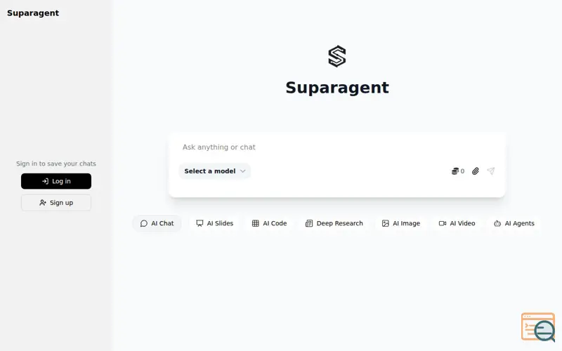 Screenshot of Suparagent