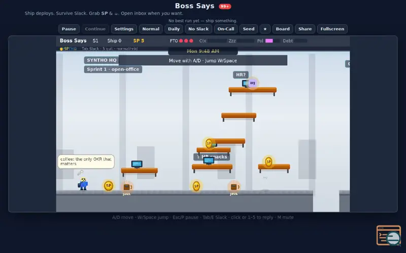 Screenshot of Boss Says