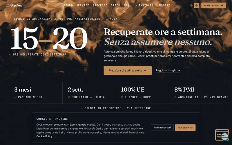 Screenshot of Alpiflow