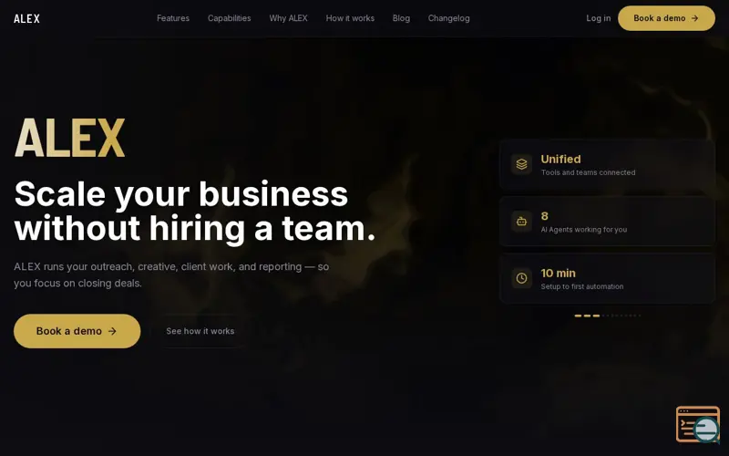 Screenshot of ALEX