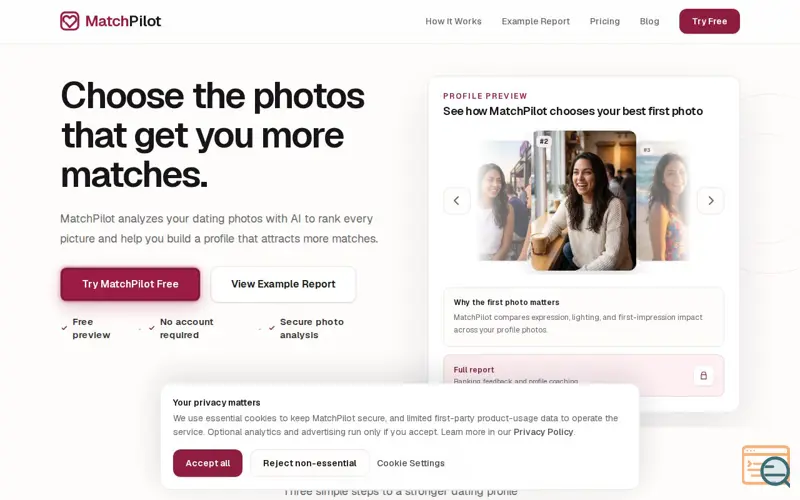 Screenshot of MatchPilot