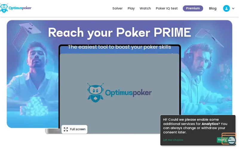Screenshot of Optimus Poker